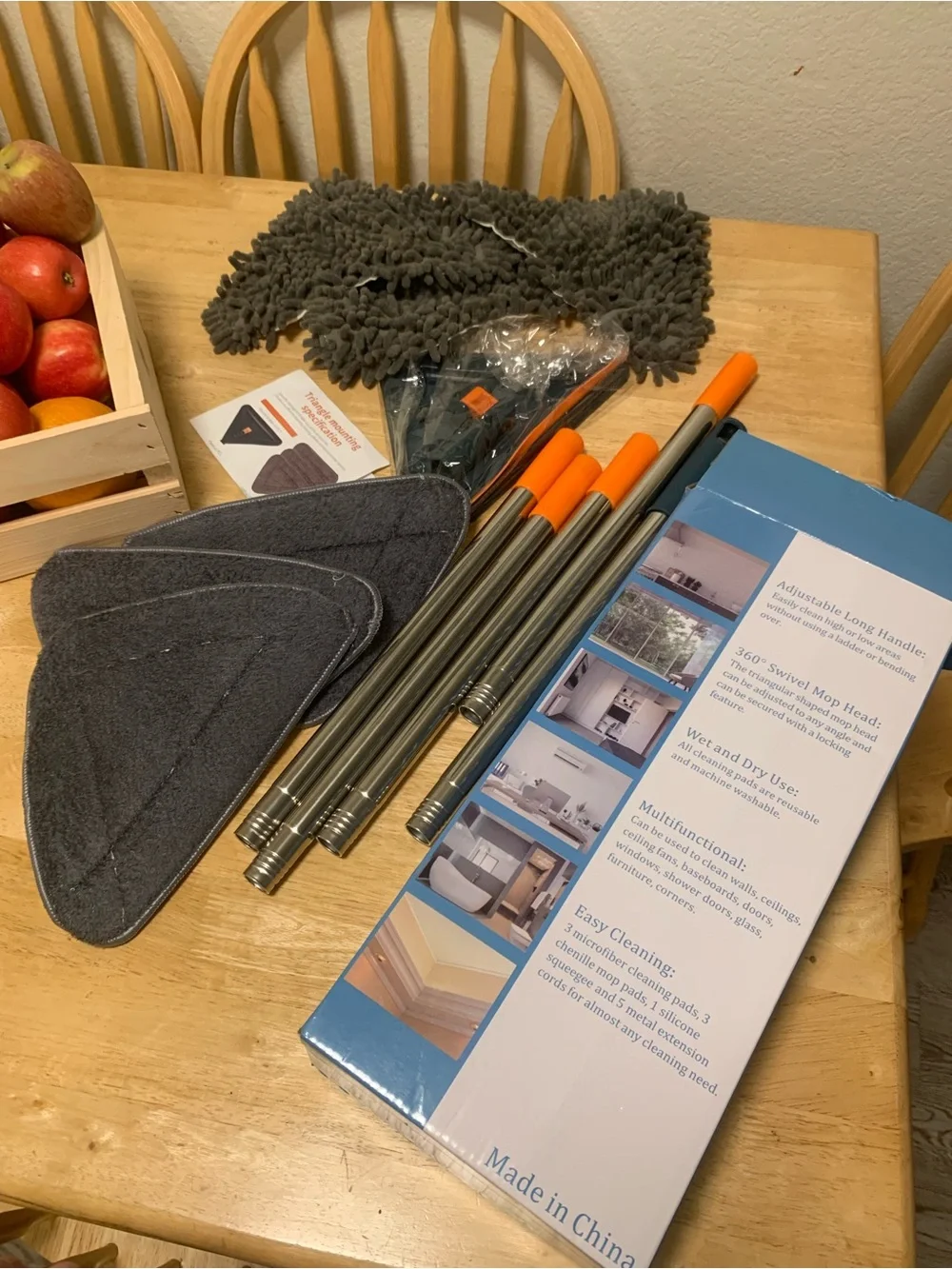 Long Handle Wall Cleaner - Gray/Orange